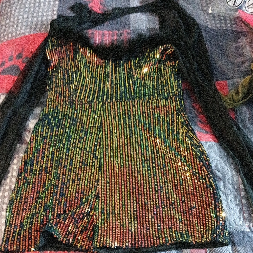 Multicolor Sequin Jumpsuit